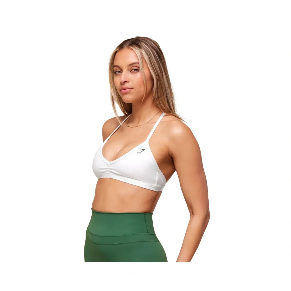 Gymshark Minimal Sports Bra- Light Support White