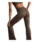 Nike X Skims Matte Women's High-Waisted Slim Flared Leggings Dark Sepia