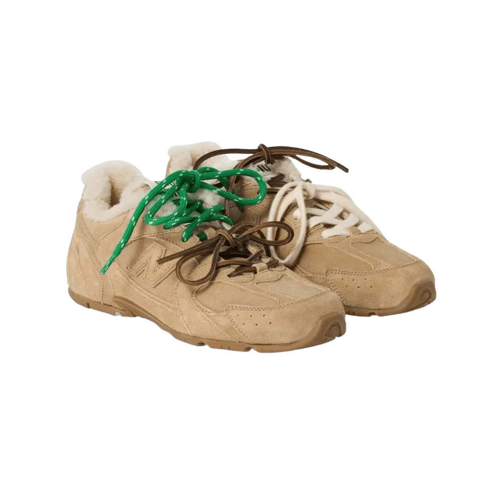 New Balance x Miu Miu 530 SL 'Bleached Ecru Shearling'