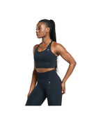 Gymshark Lift Seamless Midi Tank With Shelf Midnight Blue