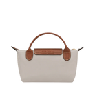 Longchamp Le Pliage Original Pouch with handle Pebble - Recycled canvas