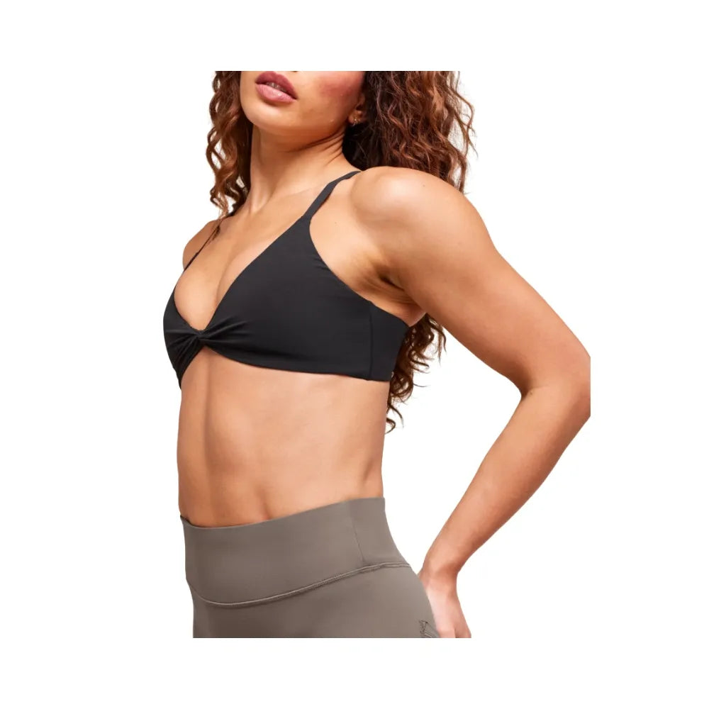 Gymshark Twist Front Bralette - Light Support Black