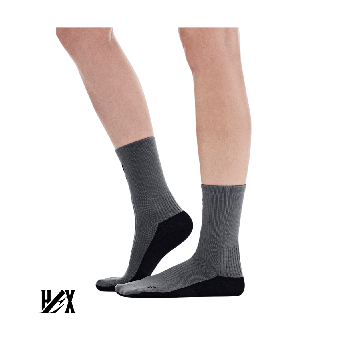On Running Trail Sock High 2P Frost | Rock