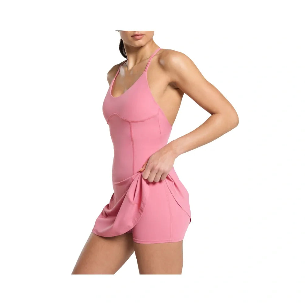 Gymshark Strappy 2-in-1 Dress Sunset Pink