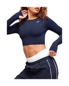 Gymshark Vital Crop Top Heavy Blue Marl
