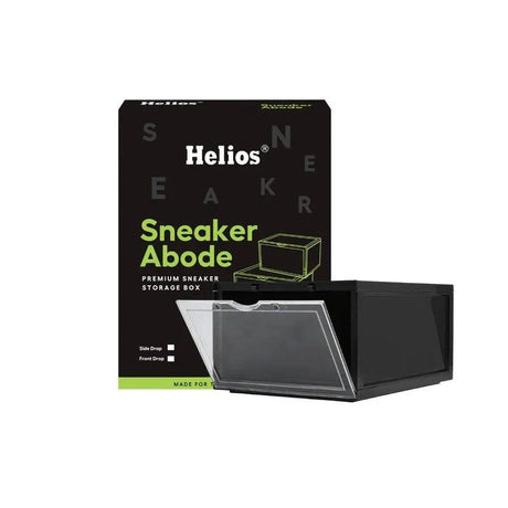 HELIOS ABODE BLACK SNEAKER STORAGE BOX PACK OF 10 (side drop) - dawntown