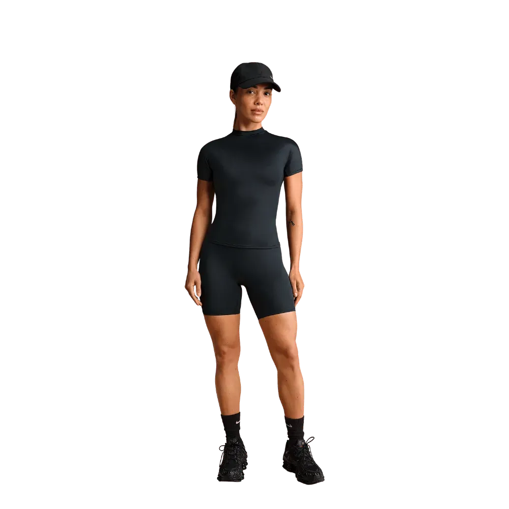 Nike X Skims Shine Women's High-Waisted 5" Biker Shorts Obsidian
