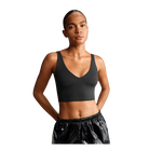 Nike X Skims Matte Women's V-Neck Long-Line Bra OBSIDIAN