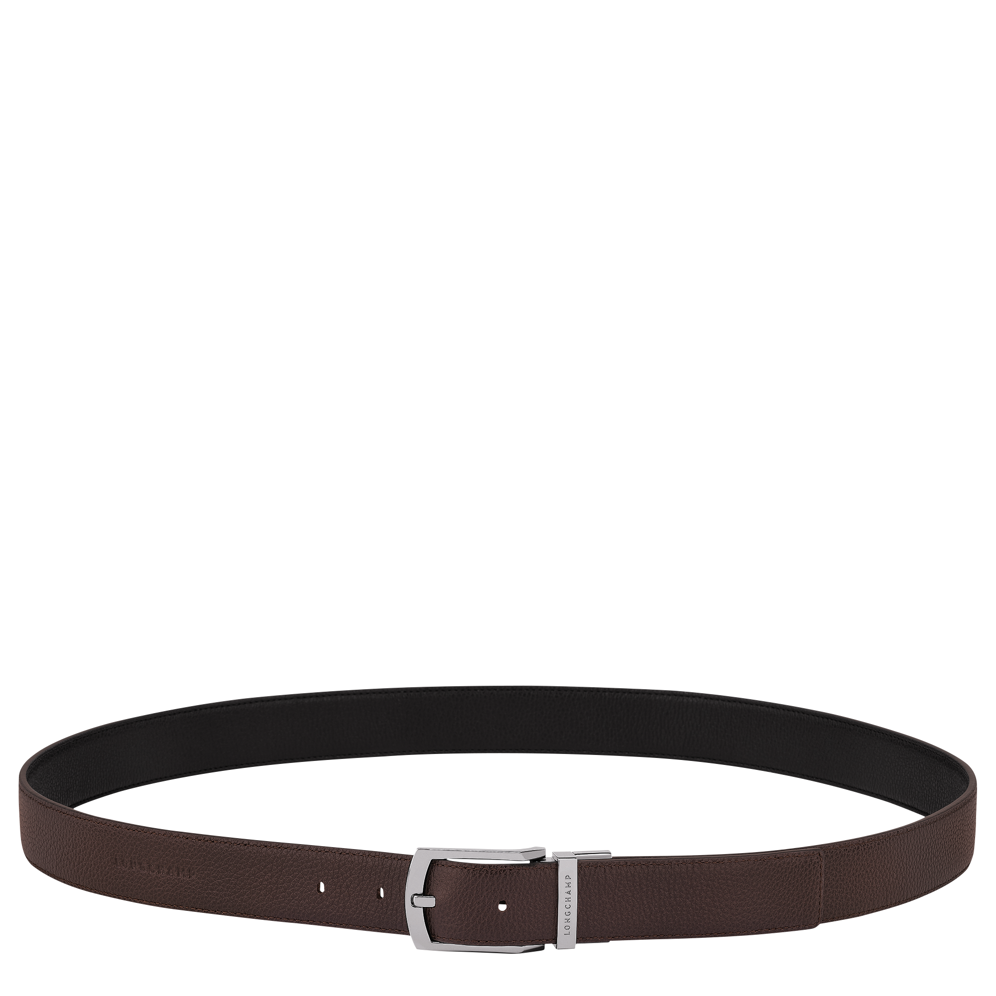 Longchamp Le Foulonné Men's belt Mocha/Black