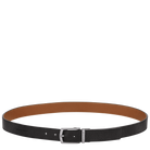 Longchamp Le Foulonné Men's belt Black/Caramel