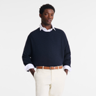Longchamp Le Foulonné Men's belt Navy/Caramel