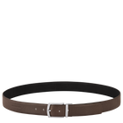 Longchamp Le Foulonné Men's belt Mocha/Black