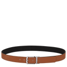 Longchamp Le Foulonné Men's belt Caramel/Black