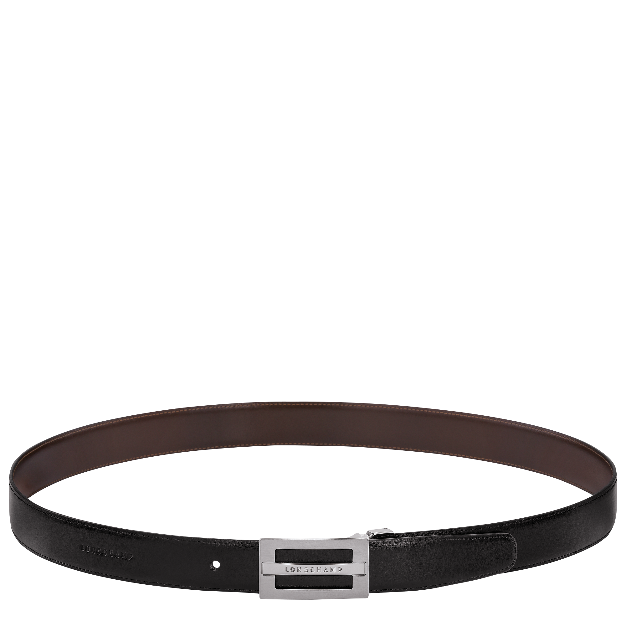 Longchamp Delta Box Men's belt Black/Mocha