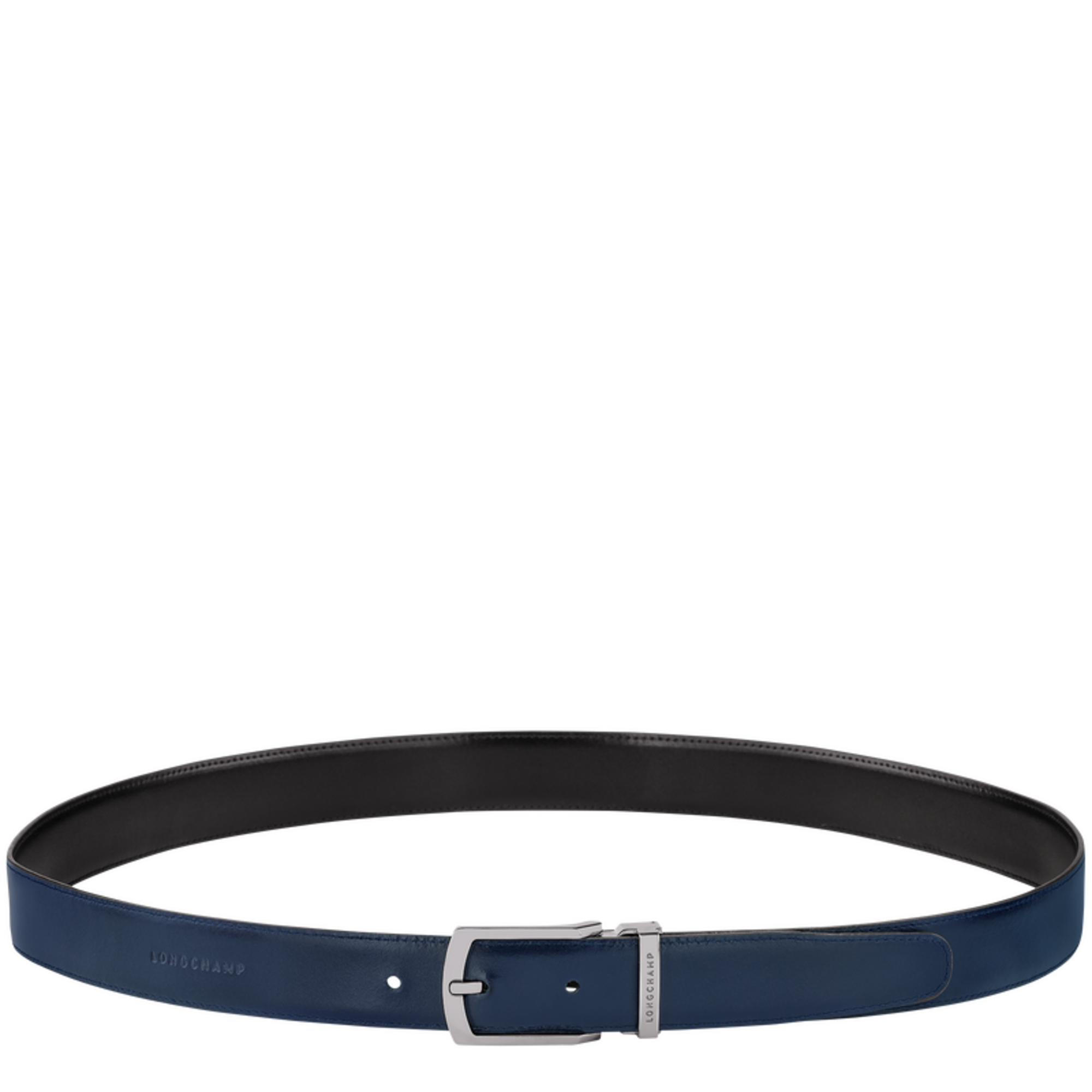 Longchamp Delta Box Men's belt Black/Navy