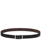 Longchamp Delta Box Men's belt Black/Mocha