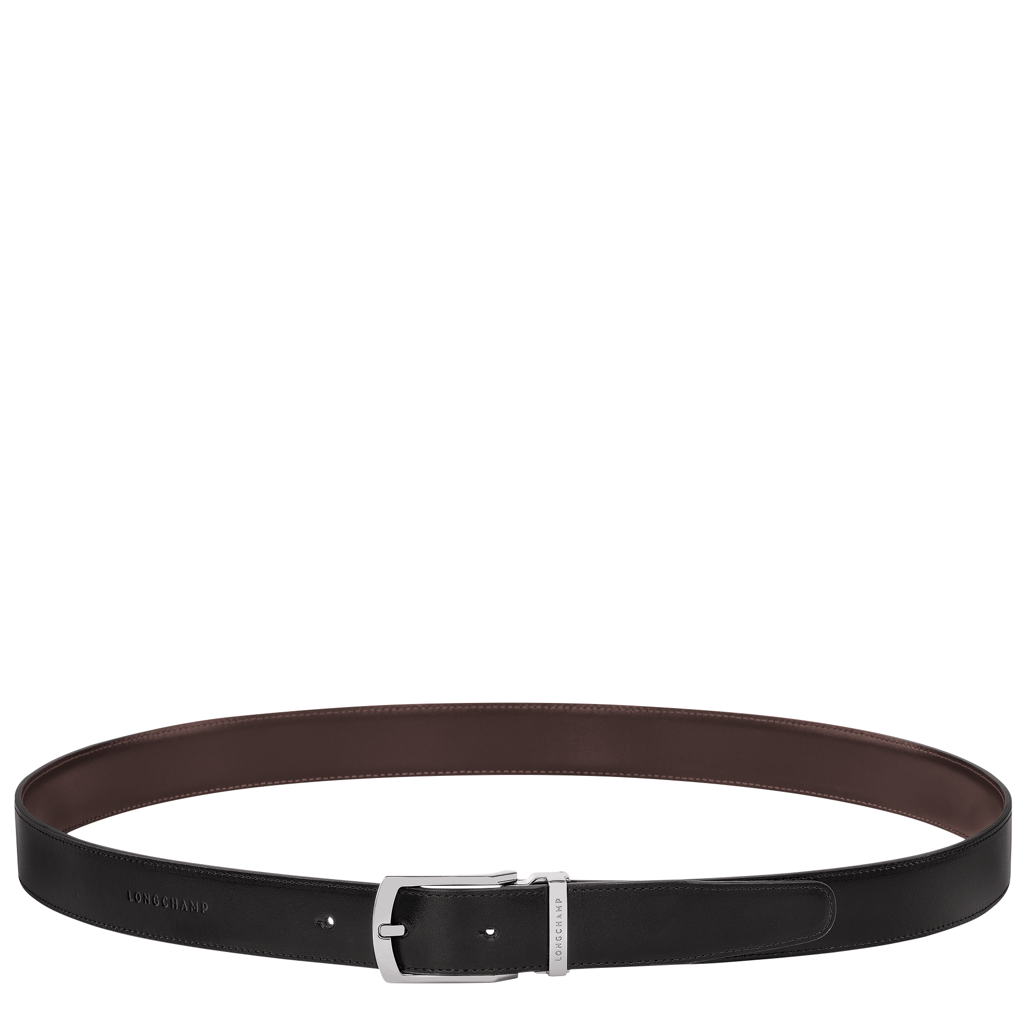 Longchamp Delta Box Men's belt Black/Mocha