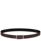 Longchamp Delta Box Men's belt Black/Mocha