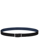 Longchamp Delta Box Men's belt Black/Navy