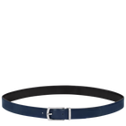 Longchamp Delta Box Men's belt Black/Navy