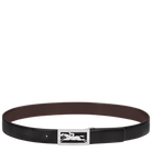 Longchamp Delta Box Men's belt Black/Mocha