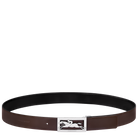 Longchamp Delta Box Men's belt Black/Mocha
