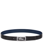 Longchamp Delta Box Men's belt Black/Navy