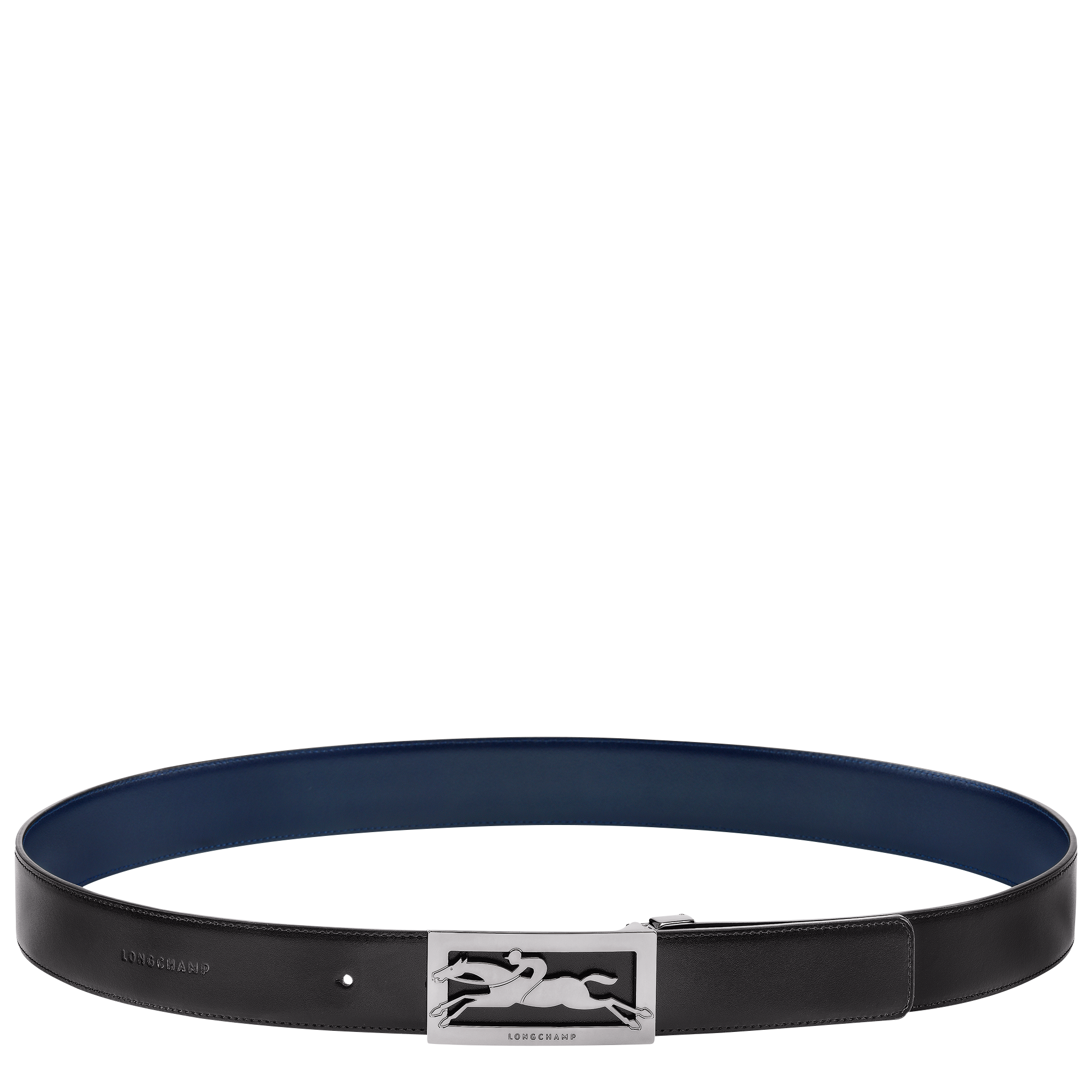 Longchamp Delta Box Men's belt Black/Navy