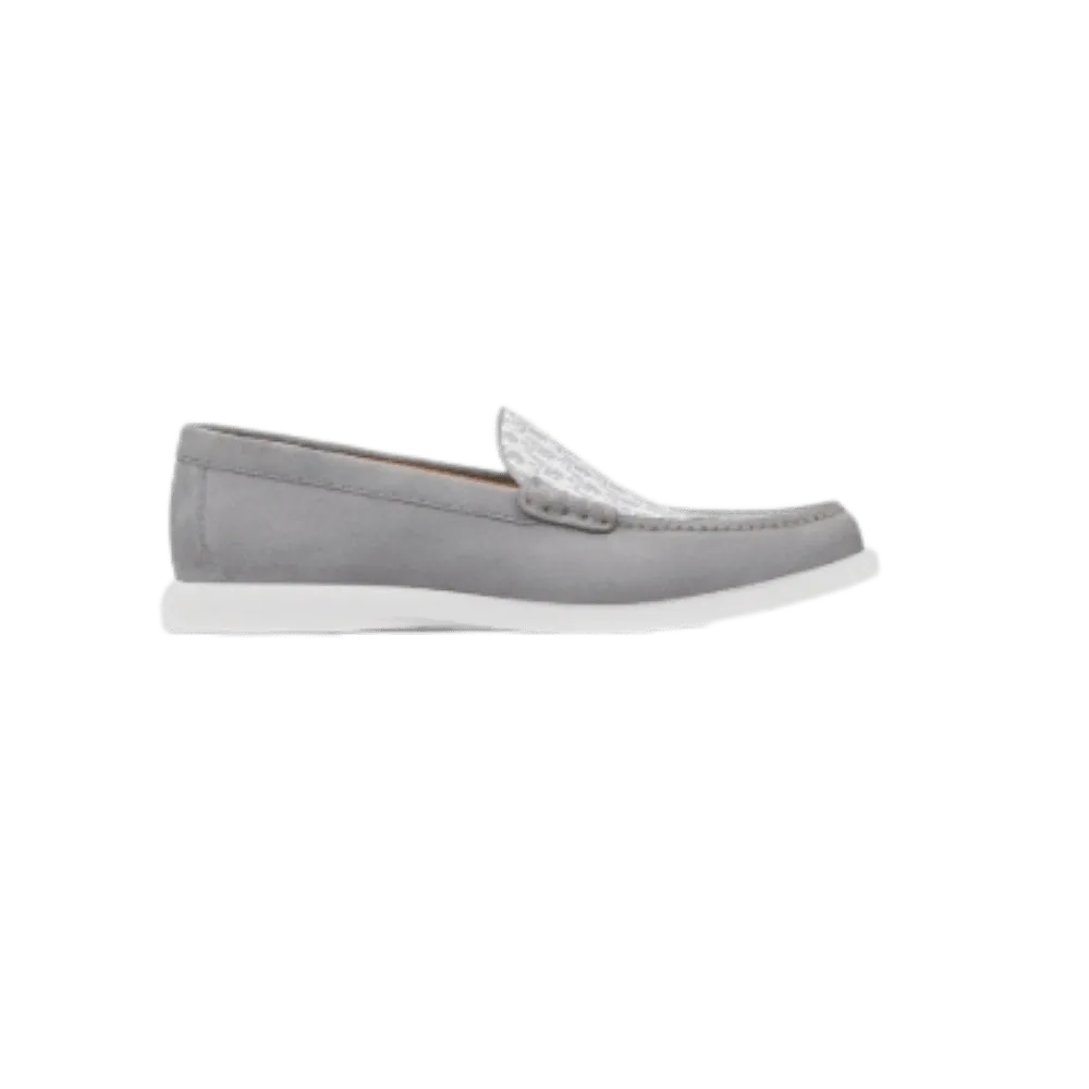 Dior Granville Loafer Dior Gray Suede and Dior Oblique Jacquard