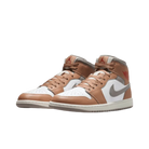 Air Jordan 1 Mid Rattan White College Grey