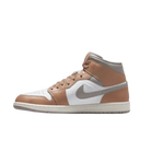 Air Jordan 1 Mid Rattan White College Grey