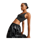 Nike X Skims Matte Women's V-Neck Long-Line Bra OBSIDIAN