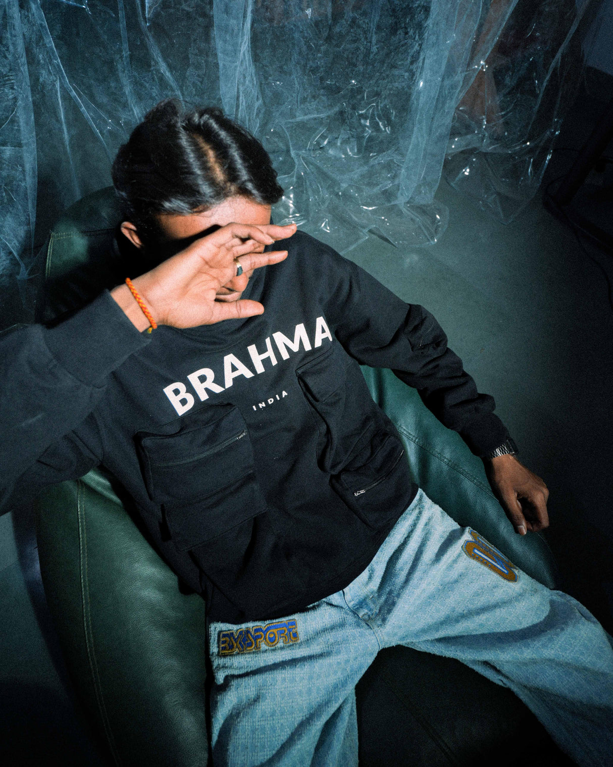 Mighty Brahma // 400 GSM Black Hoodie - dawntown