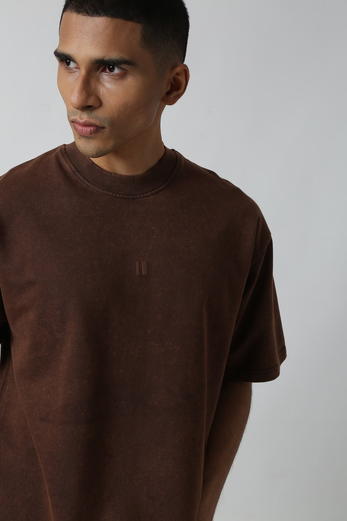 Brown Munde Washed Tshirt