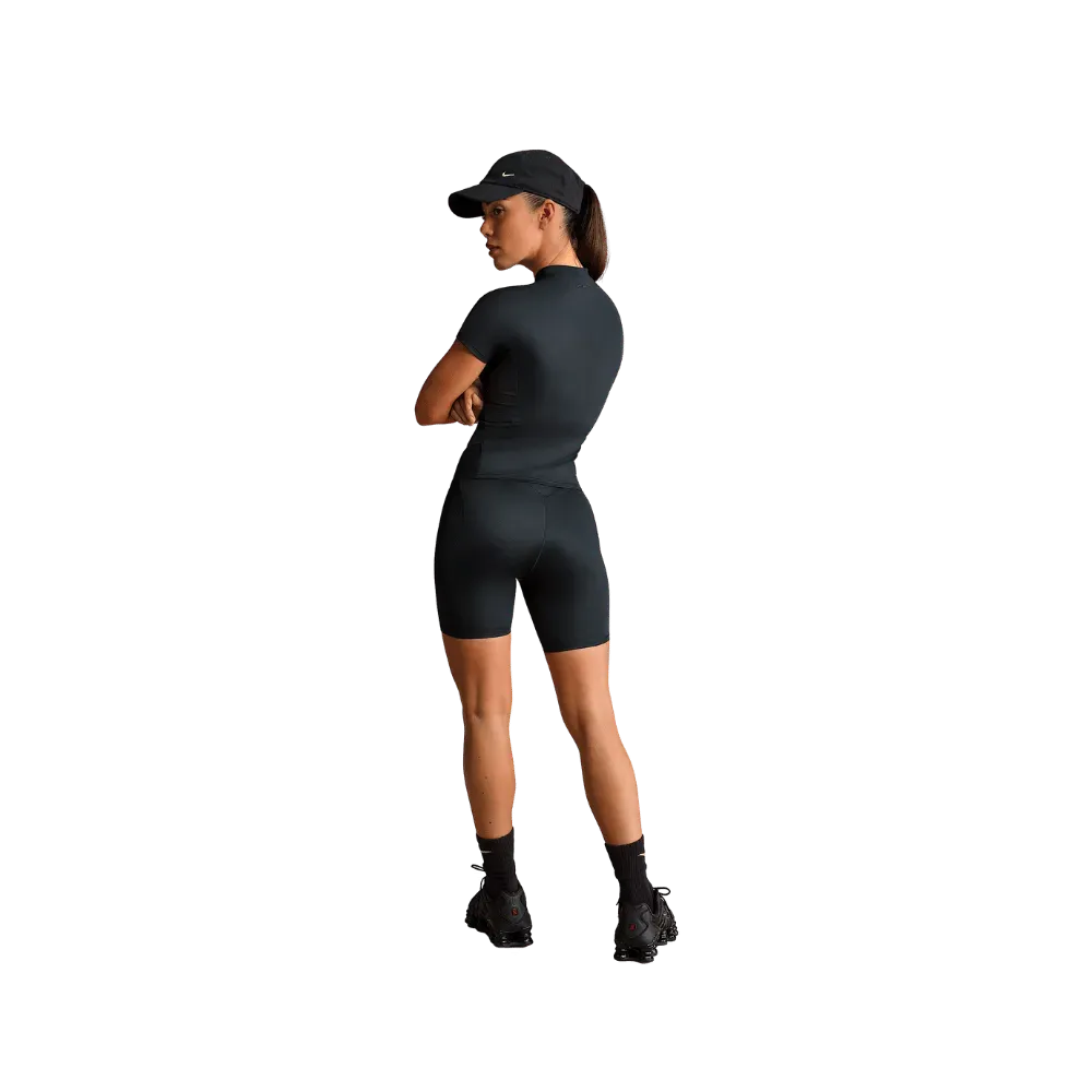 Nike X Skims Shine Women's High-Waisted 5" Biker Shorts Obsidian