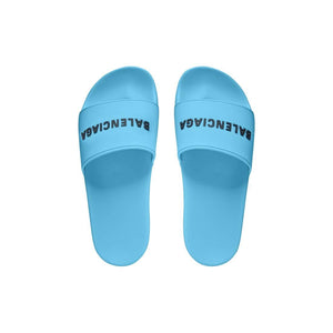 Balenciaga Logo Sliders Sky Blue - dawntown