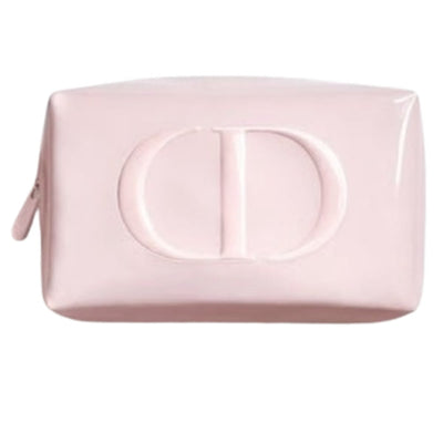 Dior Pink Pouch Featuring Soft Pink Color And Prominent CD Logo