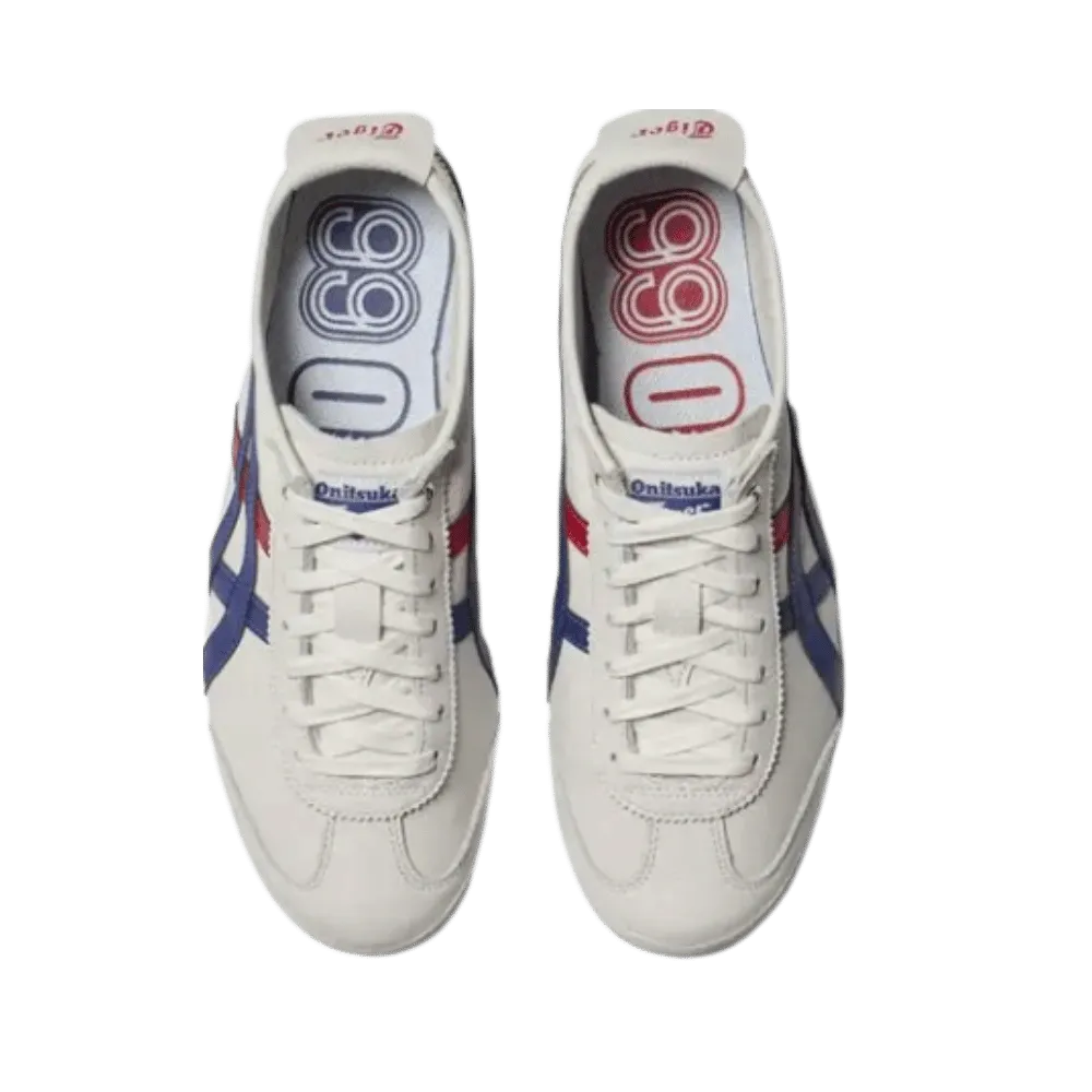 Onitsuka Tiger Mexico 66 White Blue Red Metallic Gold