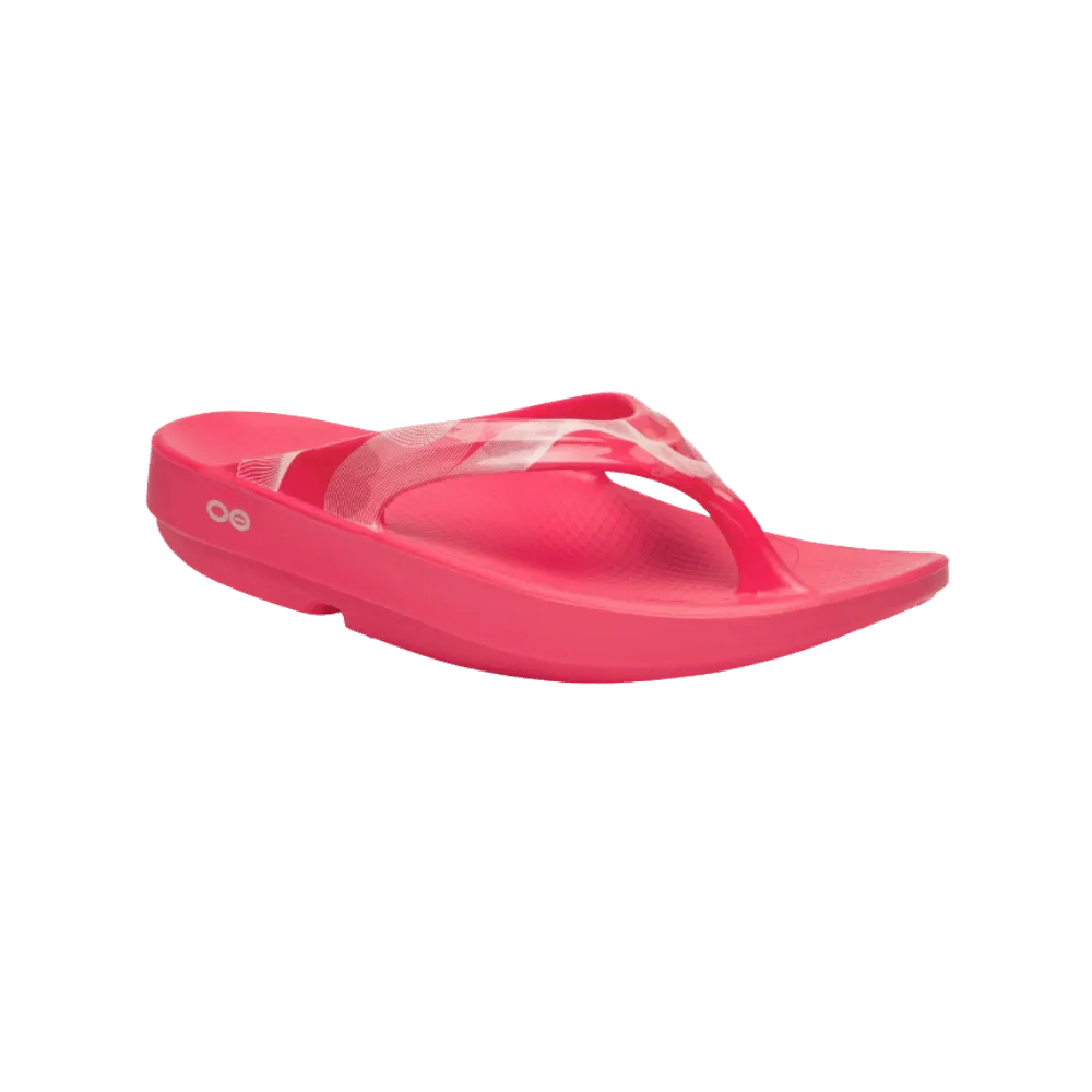Oofos OOlala Limited Sandal - Neon Berry Breeze