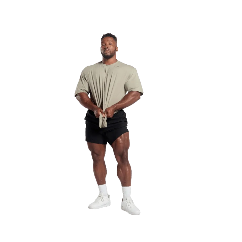 Gymshark Power T-Shirt Oversized Fit Ecru Brown
