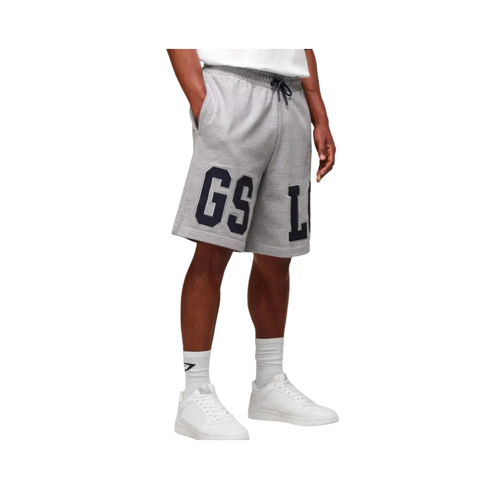 GymShark GSLC 9" Short Light Grey Core Marl