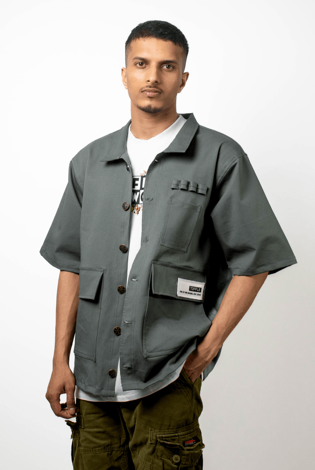 Workwear Olive Shirt - dawntown