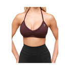 Gymshark Minimal Halterneck Sports Bra - Light Support Cherry Purple