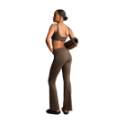 Nike X Skims Matte Women's High-Waisted Slim Flared Leggings Dark Sepia