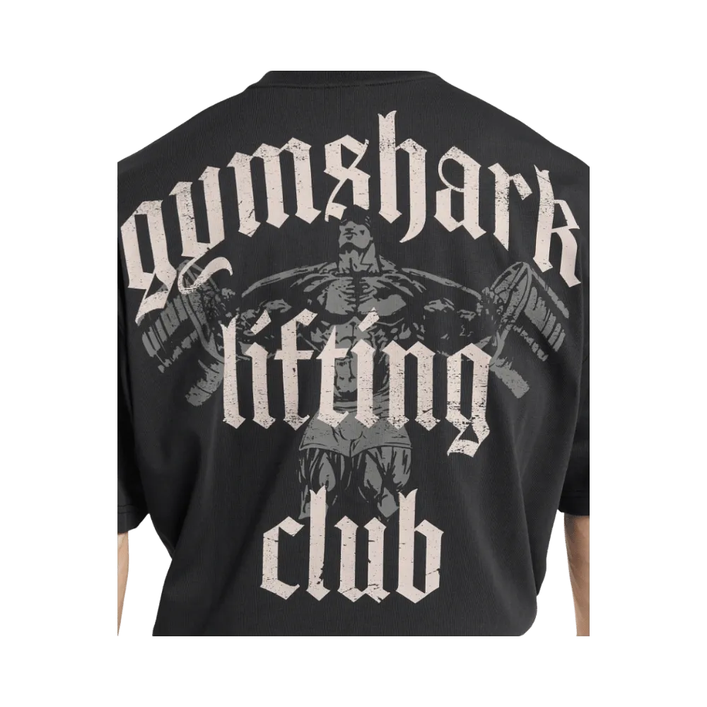 Gymshark Lifting Club T-Shirt Oversized Fit Black