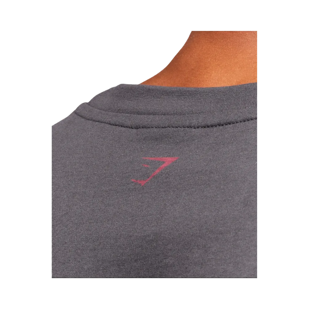 Gymshark Lifting Essentials T-Shirt Oversized Fit Onyx Grey