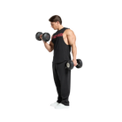 Gymshark Prime Drop Arm Tank Slim Fit Black/Vivid Red