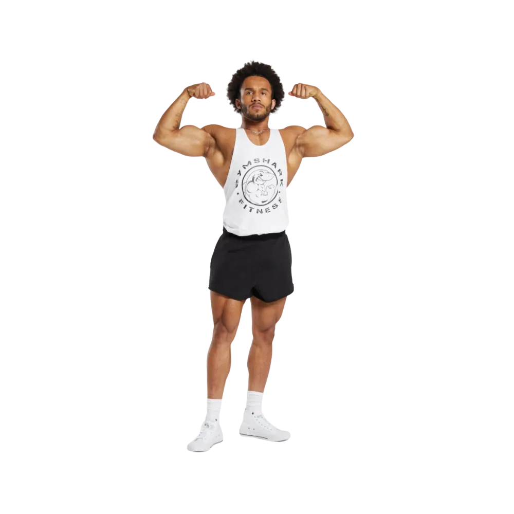 Gymshark Legacy Stringer Slim Fit White