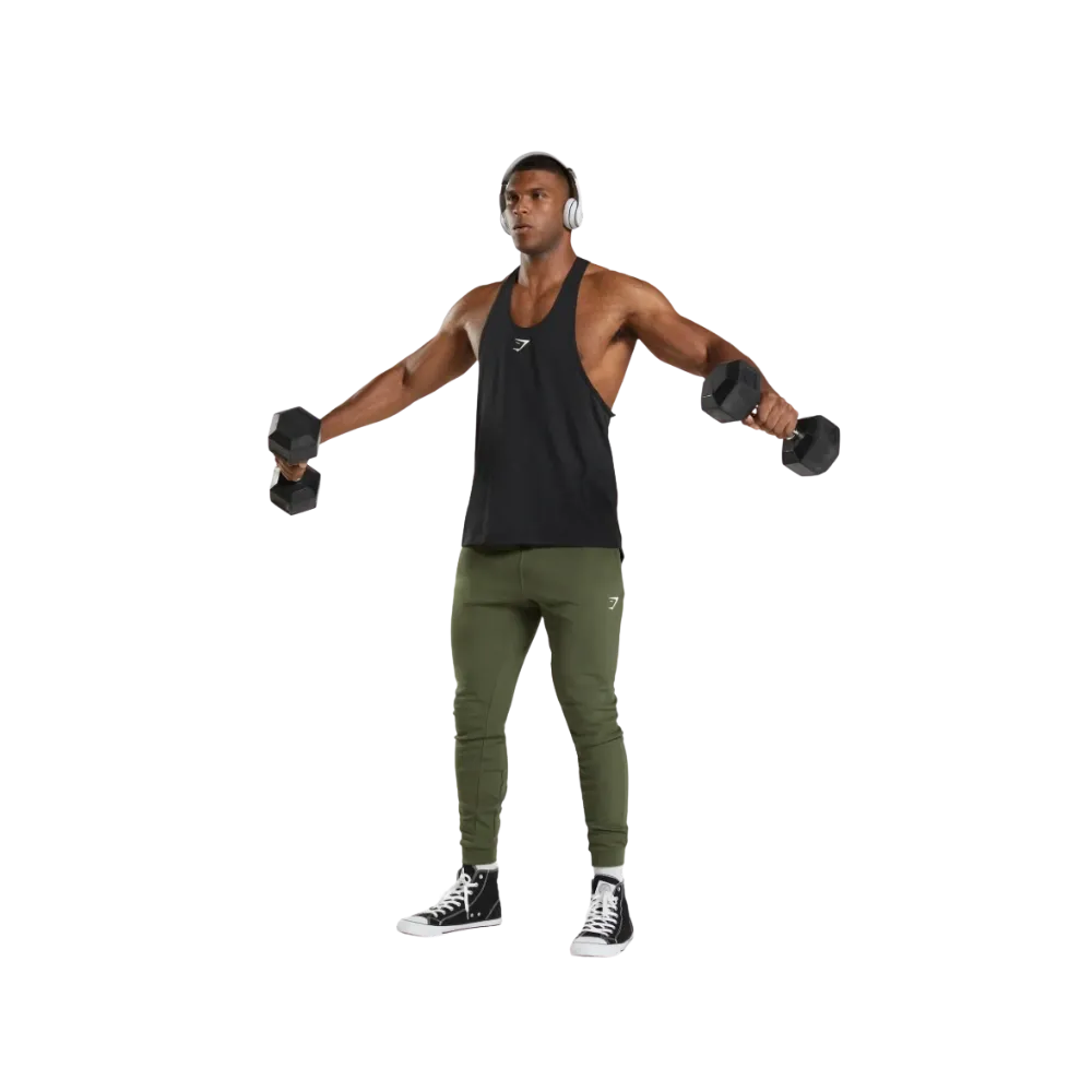 Gymshark React Stringer Slim Fit Black