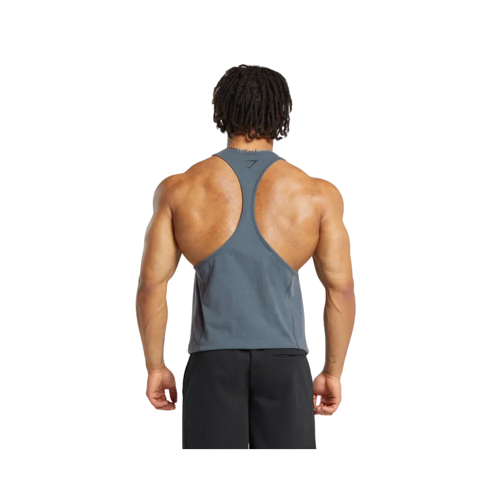 Gymshark Heritage Washed Stringer Titanium Blue